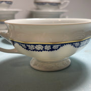 Rosenthal Group Blue & White Garland Classic Rose 5pc Tea/Coffee Cup Set Germany Classic Rose
