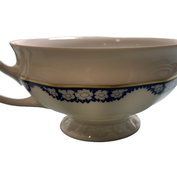 Rosenthal Group Blue & White Garland Classic Rose 5pc Tea/Coffee Cup Set Germany Classic Rose