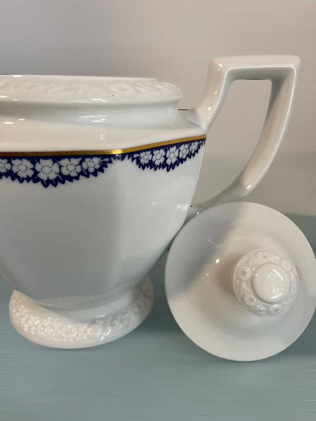 Rosenthal Group Germany Classic Rose Tea Pot w/Sugar Creamer 3pc Set Classic Rose