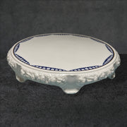 Rosenthal Group Footed Cake Plate White Blue Garland Classic Rose