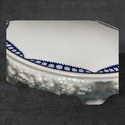 Rosenthal Group Footed Cake Plate White Blue Garland Classic Rose