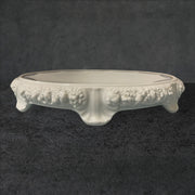 Rosenthal Group Footed Cake Plate White Blue Garland Classic Rose