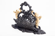 Ornate Antique Cast Iron Letter/Mail Holder