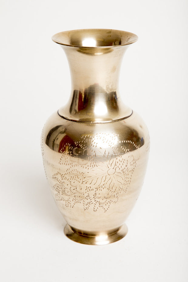 Vintage Decor Brass Vase Home Accents