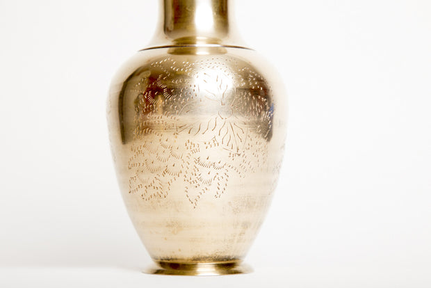 Vintage Decor Brass Vase Home Accents