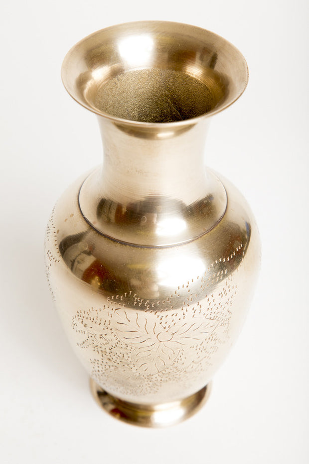 Vintage Decor Brass Vase Home Accents