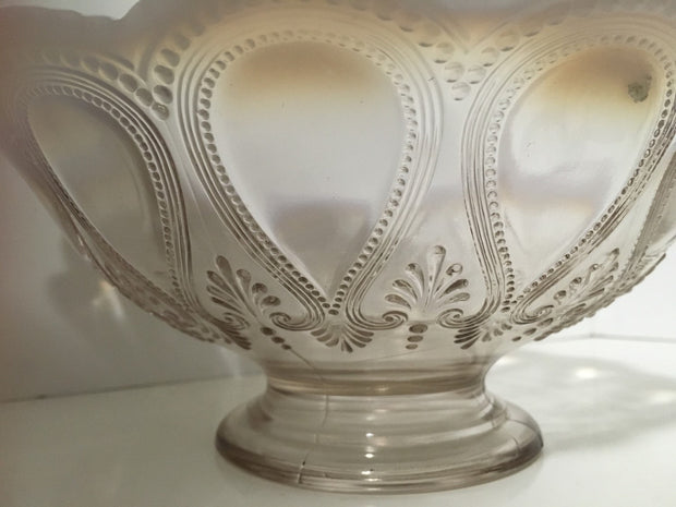 Antique Northwood Pedestal Bowl Scroll with Acanthus ca.1902 Centerpiece Home Decor