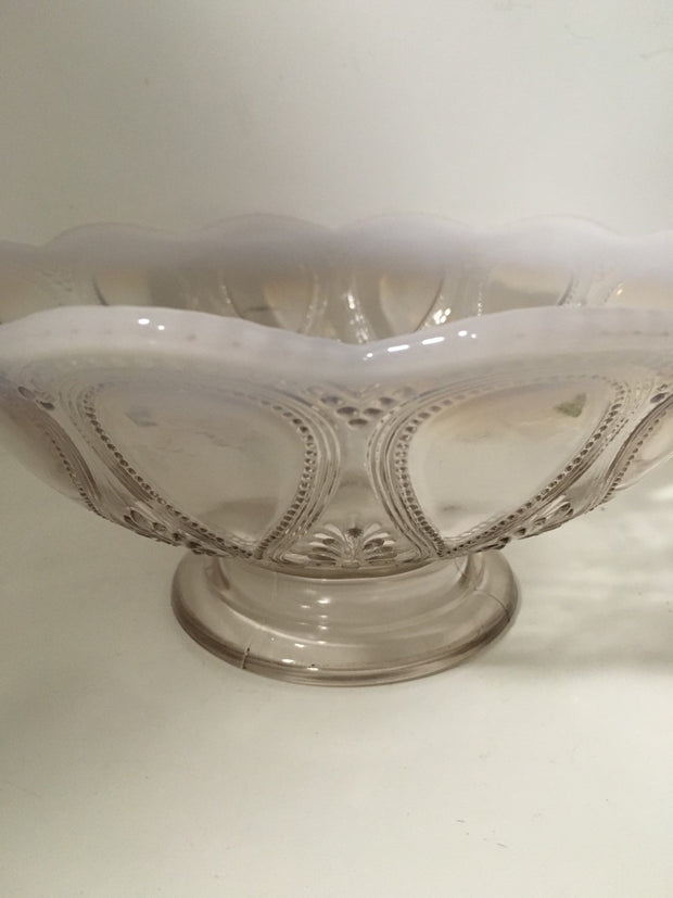 Antique Northwood Pedestal Bowl Scroll with Acanthus ca.1902 Centerpiece Home Decor