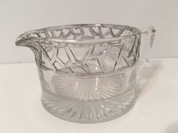 Sugar & Creamer Open Style Glass