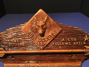 Vintage Cub B.S.A Scouts of America Tie Rack by Syroco wood 1940s Collectables  Akela