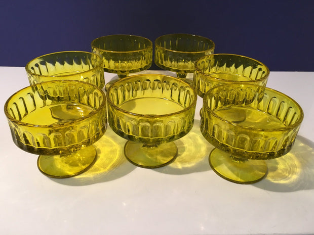 Dessert Glass RARE Chartreuse Depression Glass  Ice Cream SHERBET