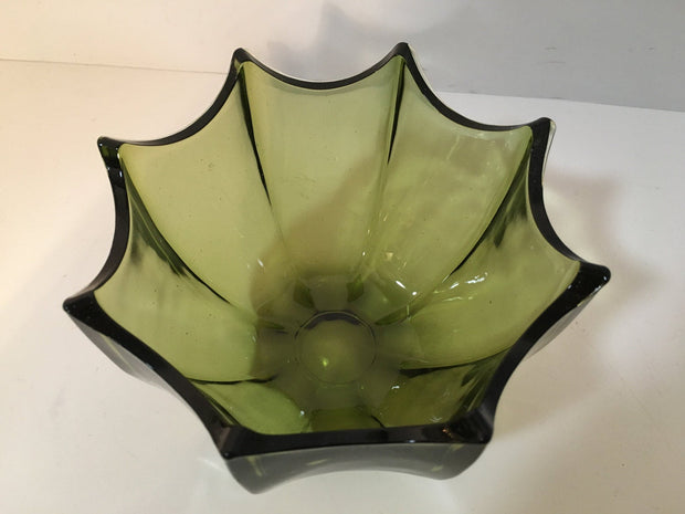 Umbrella Trinket Catch All Candy Dish Vintage Avocado Green