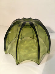Umbrella Trinket Catch All Candy Dish Vintage Avocado Green