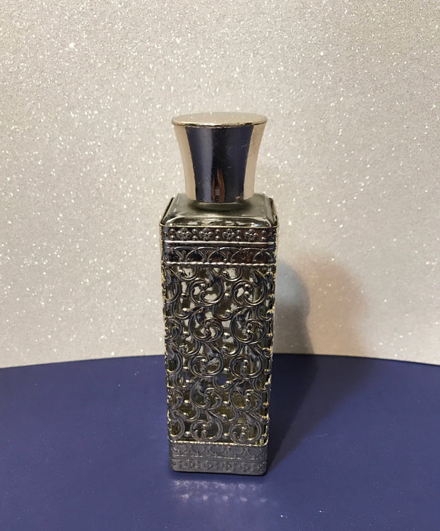 Vintage Filigree Vanity Dresser Perfume Bottle Retro