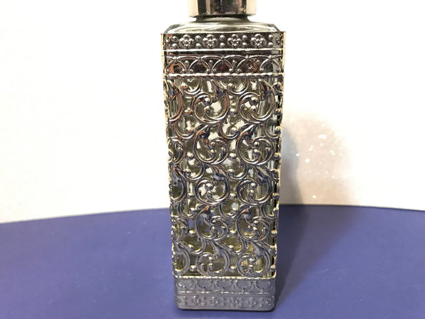 Vintage Filigree Vanity Dresser Perfume Bottle Retro