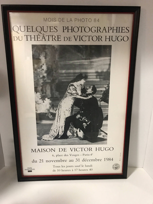 French Poster Quelques Photographies Du Theatre De Victor Hugo 1984 Paris Art