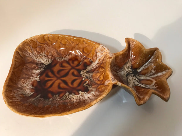 Vintage Pineapple Chip & Dip Bowl by California Originals 1960s
