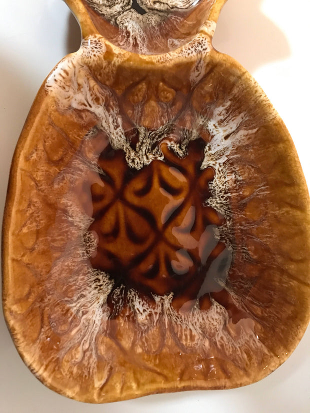 Vintage Pineapple Chip & Dip Bowl by California Originals 1960s