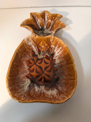 Vintage Pineapple Chip & Dip Bowl by California Originals 1960s