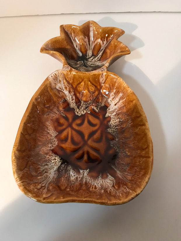 Vintage Pineapple Chip & Dip Bowl by California Originals 1960s