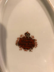 Vintage Schaller Bavaria Porcelain Fragonard Love Story 17”Platter ON SALE