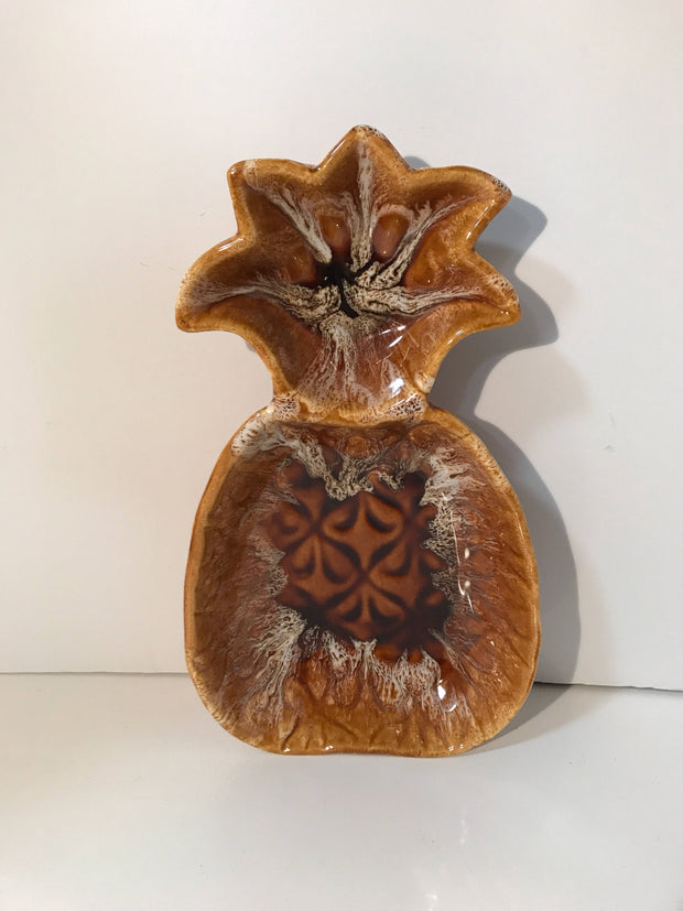 Vintage Pineapple Chip & Dip Bowl by California Originals 1960s