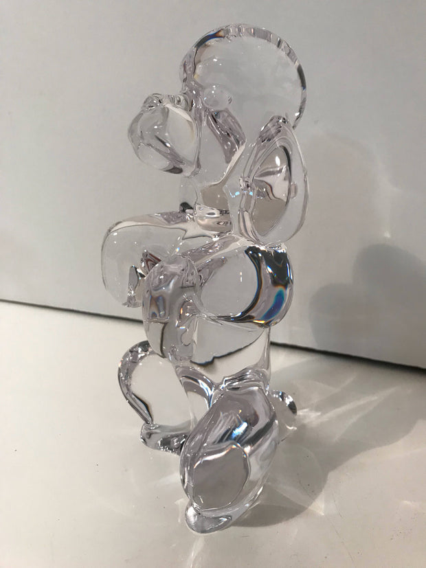 Art de Crystal Made in France French Poodle Large  8 inch Figure  Vintage 1950s
