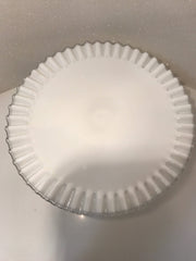 Fenton Vintage Pedestal Cake Stand/Plate Silvercrest Cottage Chic MidCentury Item#011118