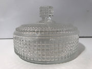 Vintage Candy Trinket Powder Glass Box