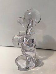 Art de Crystal Made in France French Poodle Large  8 inch Figure  Vintage 1950s