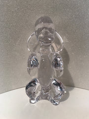 Art de Crystal Made in France French Poodle Large  8 inch Figure  Vintage 1950s
