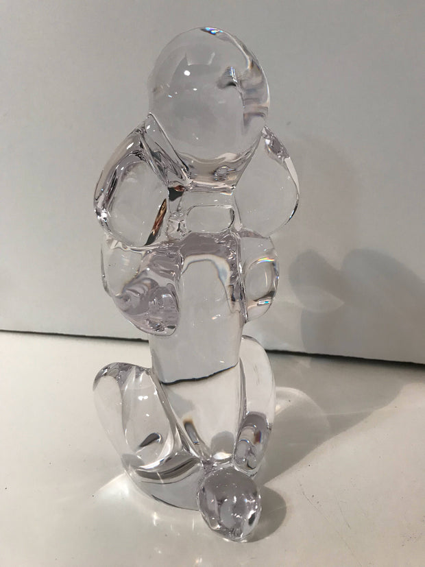 Art de Crystal Made in France French Poodle Large  8 inch Figure  Vintage 1950s