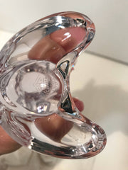 Art de Crystal Made in France French Poodle Large  8 inch Figure  Vintage 1950s