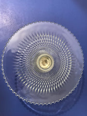 Nickel Silver & Crystal Cake Stand by Dughin Halloware