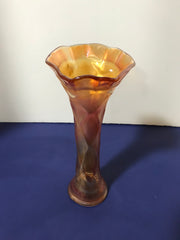 Marigold Carnival Glass Vase Northwood Antique