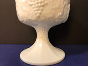 Colony Compote Medium Harvest Grape-Indiana Glass Co Vase Bowl Accent Center Piece Cottage Chic
