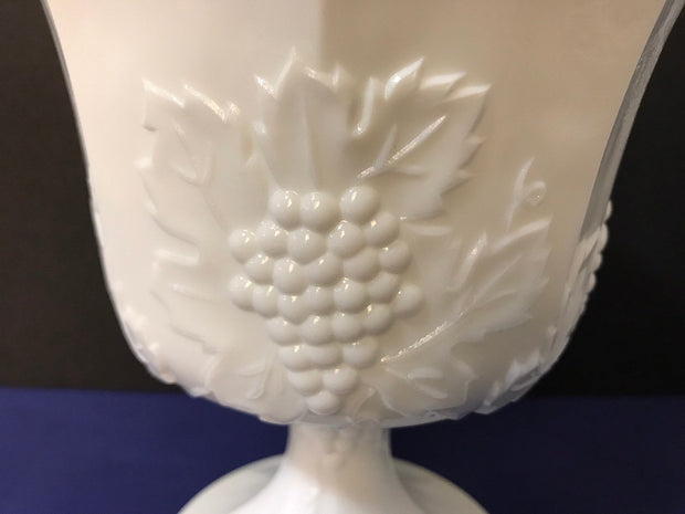 Colony Compote Medium Harvest Grape-Indiana Glass Co Vase Bowl Accent Center Piece Cottage Chic