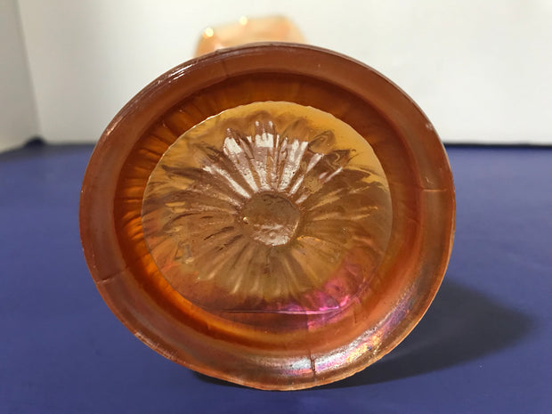 Marigold Carnival Glass Vase Northwood Antique