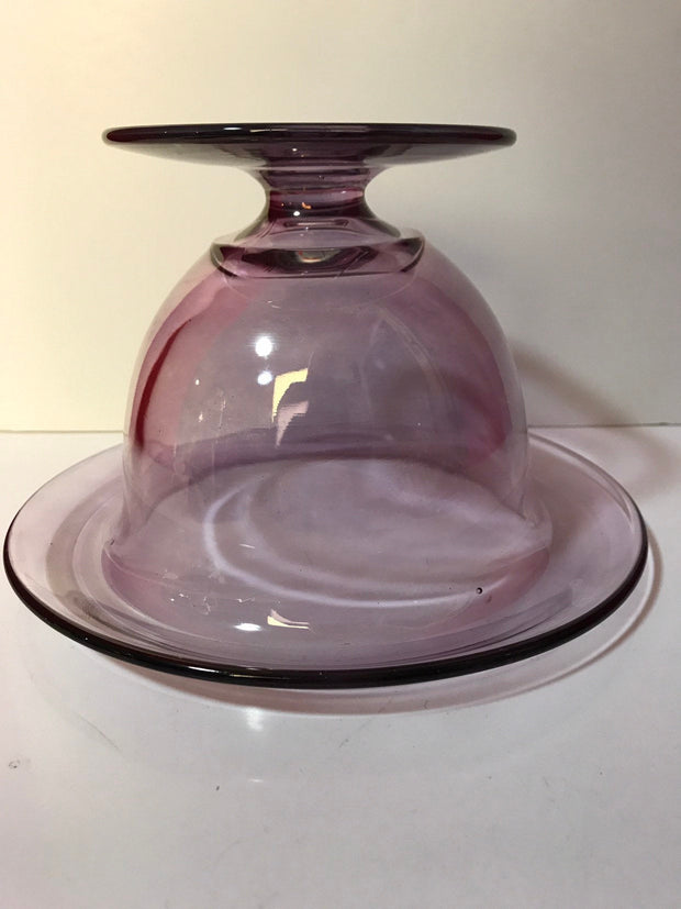 Vintage  Antique Lilac Bowl Wide Rim Home Decor