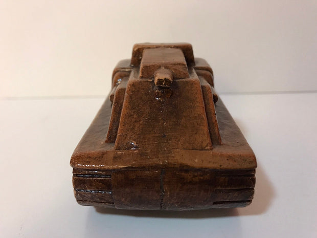 WWII SYROCO WOOD Army Tank Figure 1940s Vintage Rare Vintage