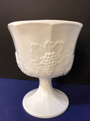 Colony Compote Medium Harvest Grape-Indiana Glass Co Vase Bowl Accent Center Piece Cottage Chic