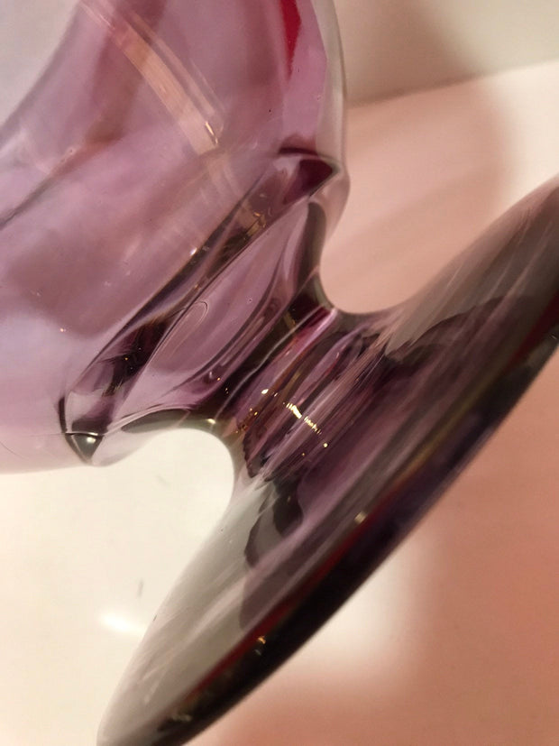 Vintage  Antique Lilac Bowl Wide Rim Home Decor