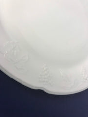 Vintage Indiana Glass Colony Collection Harvest Platter White Milk Glass