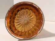 Marigold Carnival Glass Vase by Imperial Glass Bullseye Swung or Tree Trunk Style Antique 1909-1930