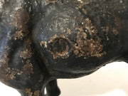 Cast Iron Boston Terrier Antique Large Hubley Original Figurine Doorstop or Fireside piece