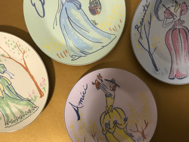 I. Godinger & Co Collectable Plates Set of 4 Vintage