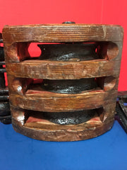 Antique Authentic Maritime Nautical Pulley Nautical 1920s-1940s