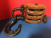 Antique Authentic Maritime Nautical Pulley Nautical 1920s-1940s