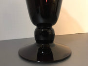 Vintage Amethyst Purple Vase Large Ruffle Art Glass Hand Blown