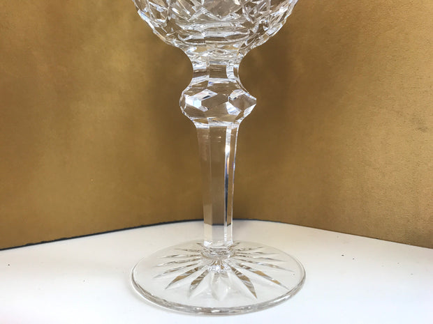 Crystal Wine Goblet by Waterford  Made in Ireland Hand Blown Glass Powerscourt Pattern Luxury Stemware